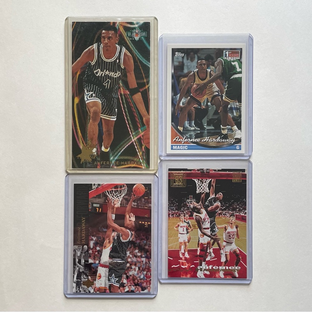 Lot of 4 Anfernee “Penny” Hardaway Orlando Magic NBA Basketball Cards
